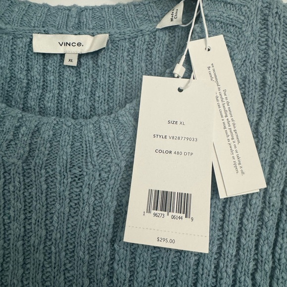 NWT Vince Textured Rib Crew XL - Picture 3 of 4